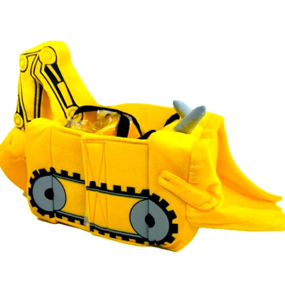 I WANT TO BE Kids Halloween Step In Construction Plush Costume Kid’s Sz 3-7 Yrs. - Picture 6 of 8